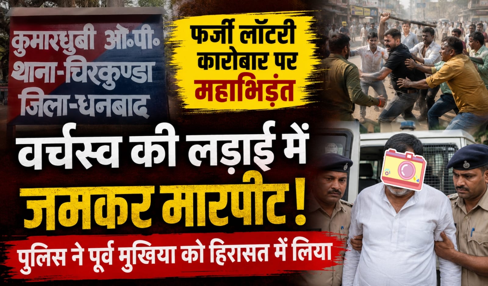 फर्जी लॉटरी कारोबार में वर्चस्व की जंग: कुमारधुबी चौक पर दो गुटों में देर रात जमकर मारपीट  ,एक गिरफ्तार